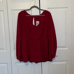 Torrid new red dress shirt